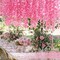 12 Pack Wisteria Hanging Flowers, 3.6 Feet/Pcs Fake Wisteria Flowers Garland(Pink)